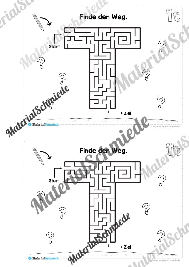 Buchstabe T/t: Mini-Heft (Vorschau 04)