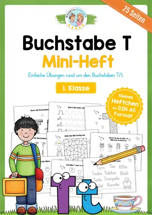 Buchstabe T: Mini-Heft (25 Seiten)