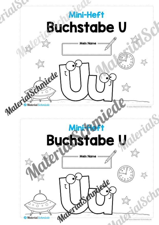 Buchstabe U/u: Mini-Heft (Vorschau 01)