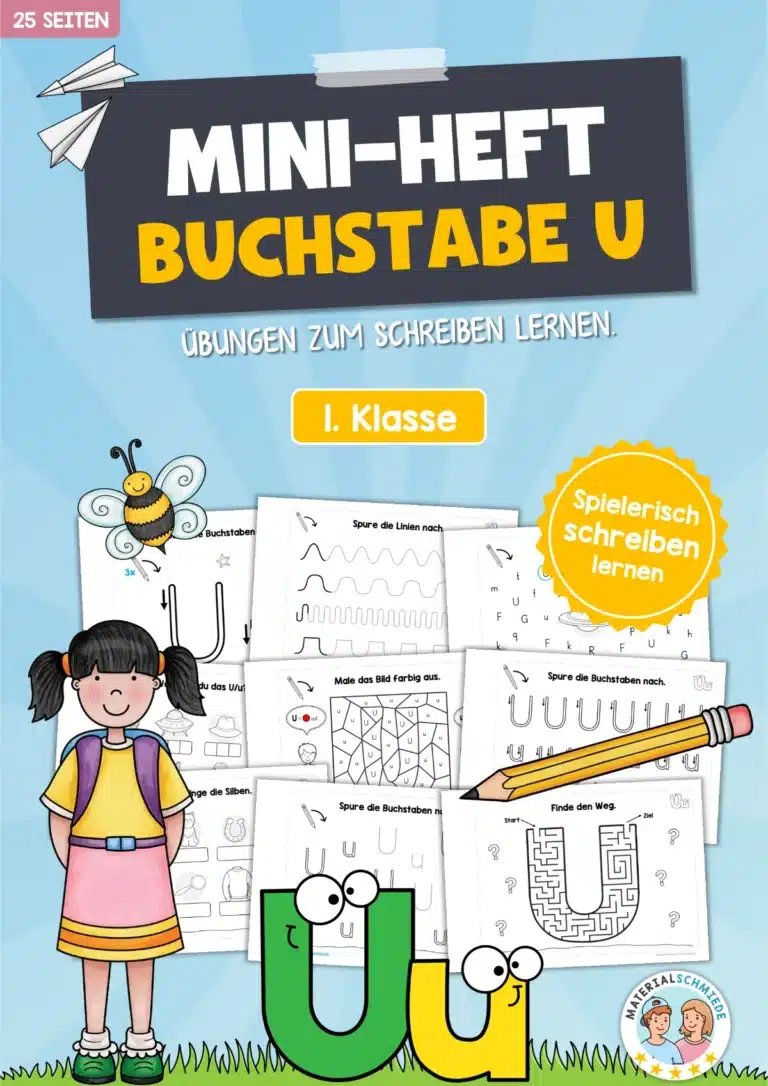 Buchstabe U: Mini-Heft (25 Seiten)