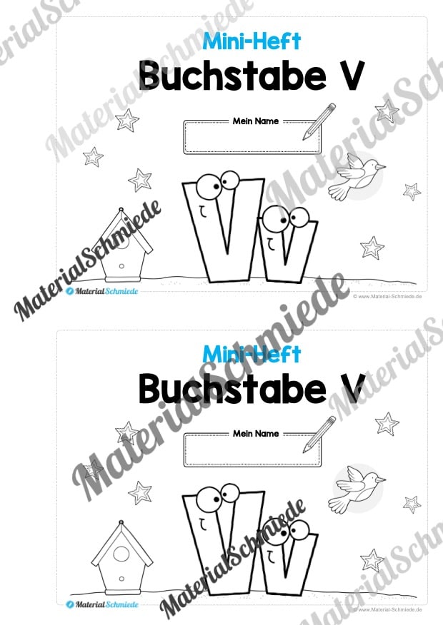 Buchstabe V/v: Mini-Heft (Vorschau 01)