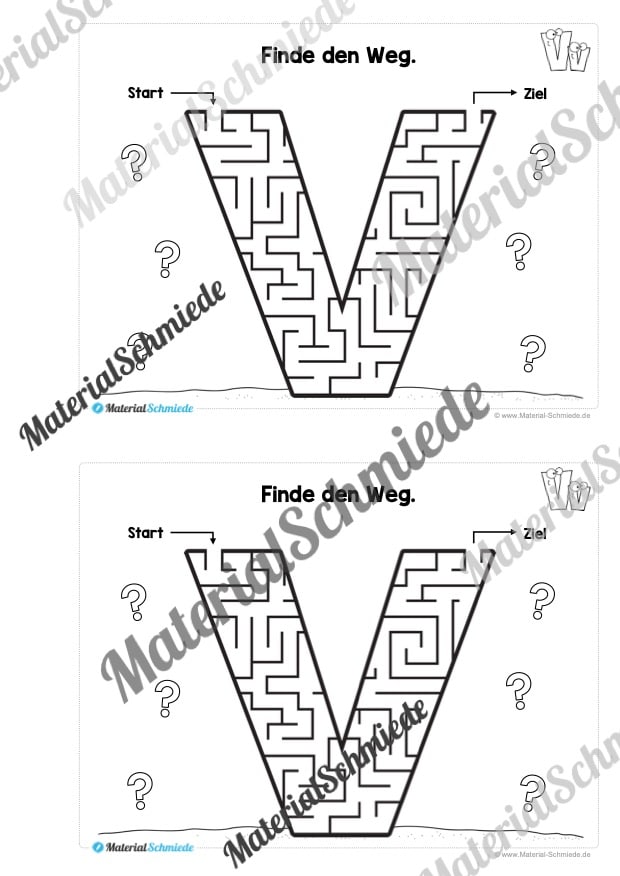 Buchstabe V/v: Mini-Heft (Vorschau 04)