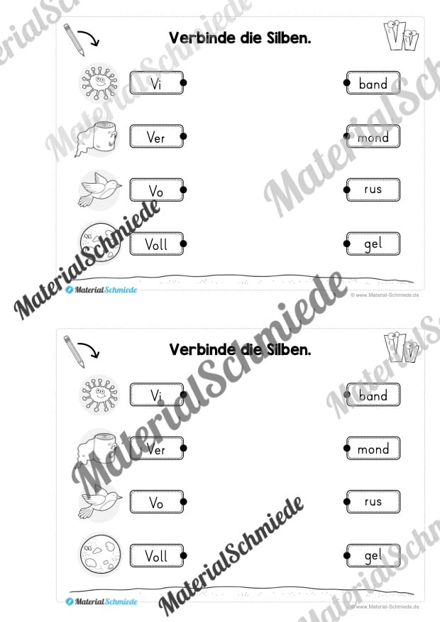 Buchstabe V/v: Mini-Heft (Vorschau 11)