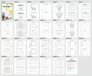 Buchstabe V: Mini-Heft (25 Seiten) – Überblick