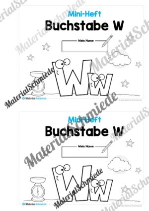 Buchstabe W/w: Mini-Heft (Vorschau 01)