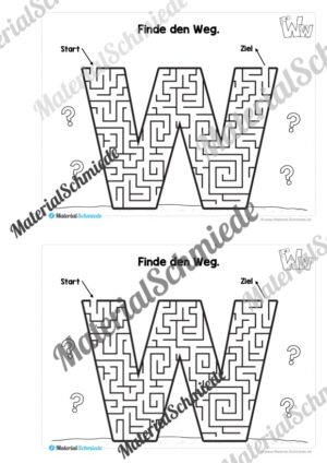 Buchstabe W/w: Mini-Heft (Vorschau 04)