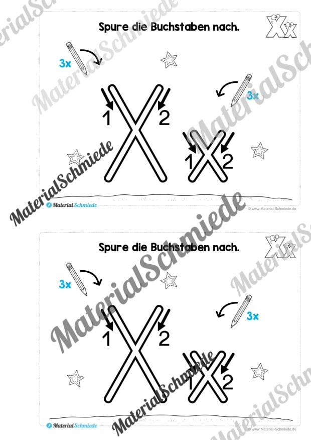 Buchstabe X/x: Mini-Heft (Vorschau 02)