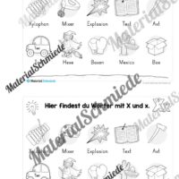 Buchstabe X/x: Mini-Heft (Vorschau 04)