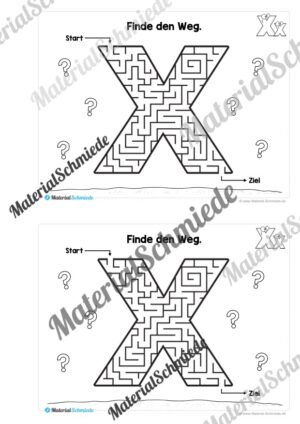 Buchstabe X/x: Mini-Heft (Vorschau 05)