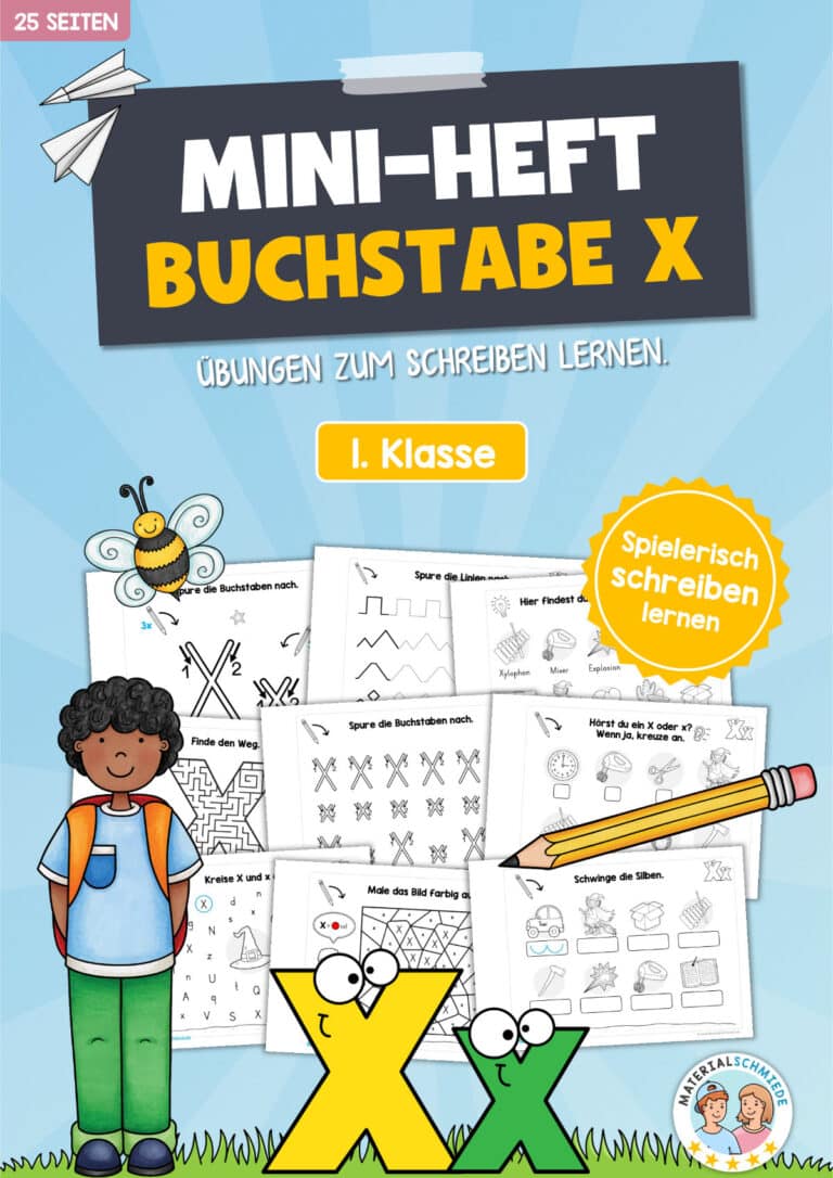Buchstabe X: Mini-Heft (25 Seiten)