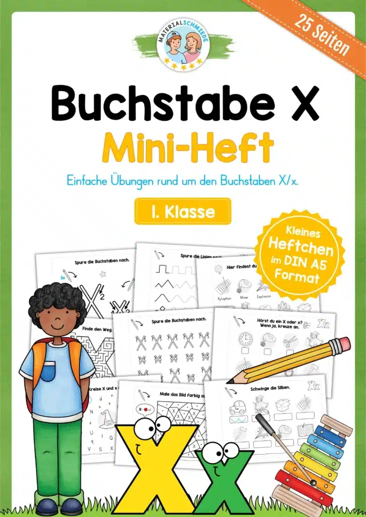 Buchstabe X: Mini-Heft (25 Seiten)
