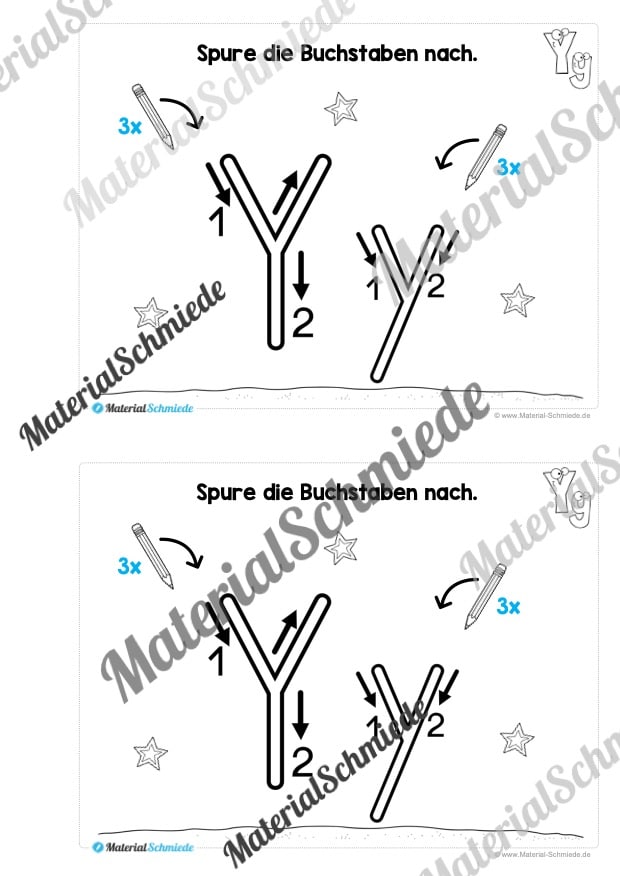 Buchstabe Y/y: Mini-Heft (Vorschau 02)