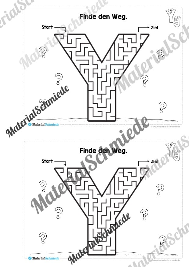 Buchstabe Y/y: Mini-Heft (Vorschau 06)