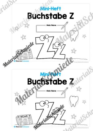 Buchstabe Z/z: Mini-Heft (Vorschau 01)