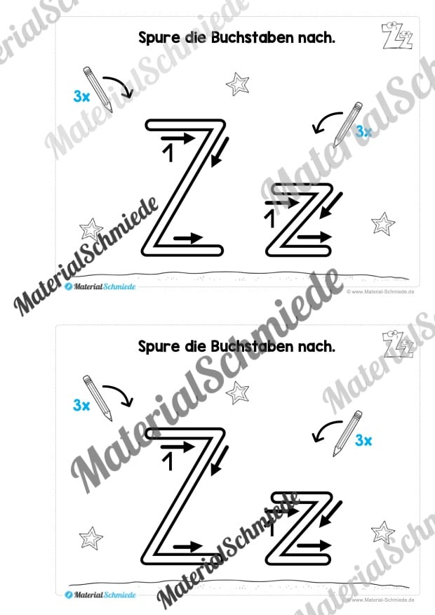 Buchstabe Z/z: Mini-Heft (Vorschau 02)