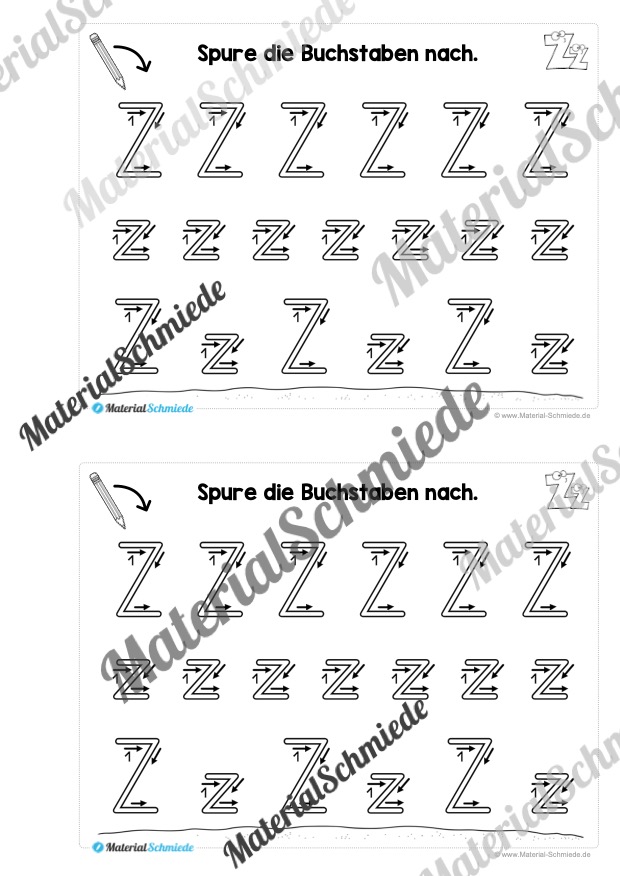 Buchstabe Z/z: Mini-Heft (Vorschau 07)