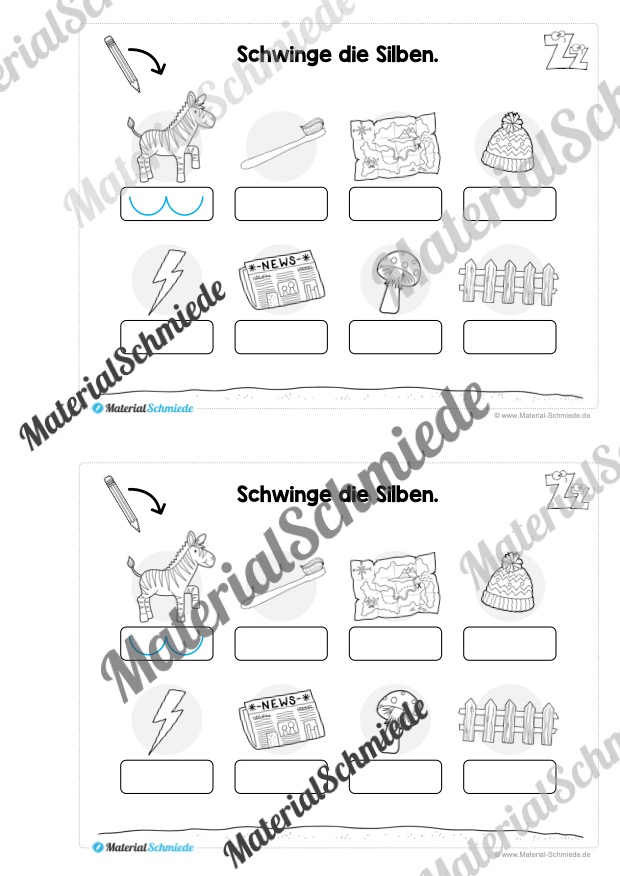 Buchstabe Z/z: Mini-Heft (Vorschau 08)