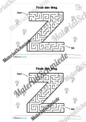 Buchstabe Z/z: Mini-Heft (Vorschau 10)