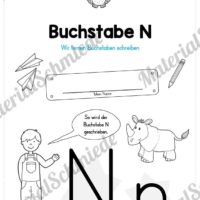 Materialpaket: Buchstabe N/n schreiben lernen (Vorschau 01)