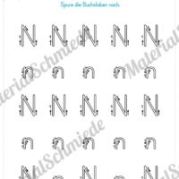 Materialpaket: Buchstabe N/n schreiben lernen (Vorschau 03)