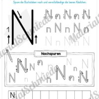 Materialpaket: Buchstabe N/n schreiben lernen (Vorschau 05)