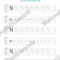 Materialpaket: Buchstabe N/n schreiben lernen (Vorschau 06)