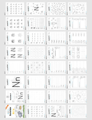 Materialpaket: Buchstabe N/n schreiben lernen (Überblick)