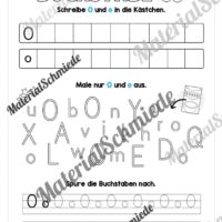 Arbeitsheft: Buchstabe O/o schreiben lernen (25 Seiten) - Arbeitsblatt 10