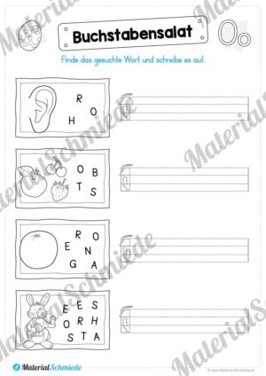 Materialpaket: Buchstabe O/o schreiben lernen (Vorschau 06)