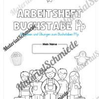 Arbeitsheft: Buchstabe P/p schreiben lernen (25 Seiten) - Arbeitsblatt 01