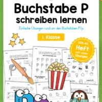 Arbeitsheft: Buchstabe P/p schreiben lernen (25 Seiten)