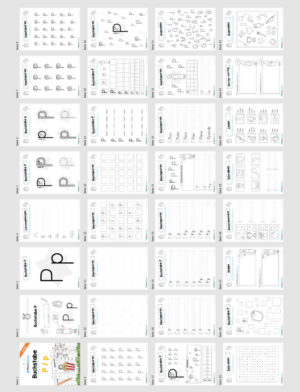 Materialpaket: Buchstabe P/p schreiben lernen (Überblick)