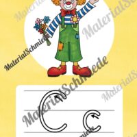 Bundle: 32 Buchstaben-Plakate (Druckschrift mit Schwunganleitungen) - Buchstabe C/c