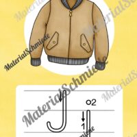 Bundle: 32 Buchstaben-Plakate (Druckschrift mit Schwunganleitungen) - Buchstabe J/j