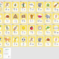 Bundle: 32 Buchstaben-Plakate (Druckschrift mit Schwunganleitungen) - Überblick