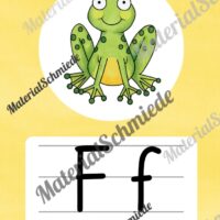 Bundle: 50 Buchstaben-Plakate (Grundschrift) - Buchstabe F/f