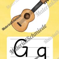 Bundle: 50 Buchstaben-Plakate (Grundschrift) - Buchstabe G/g