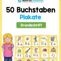 Bundle: 50 Buchstaben-Plakate (Grundschrift)