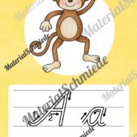 Bundle: 32 Buchstaben-Plakate (Schreibschrift mit Schwunganleitungen) - Buchstabe A/a