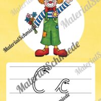 Bundle: 32 Buchstaben-Plakate (Schreibschrift mit Schwunganleitungen) - Buchstabe C/c