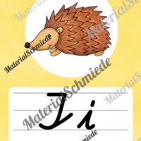 Bundle: 50 Buchstaben-Plakate (Schreibschrift) - Buchstabe I/i