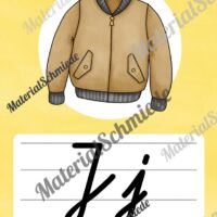 Bundle: 50 Buchstaben-Plakate (Schreibschrift) - Buchstabe J/j