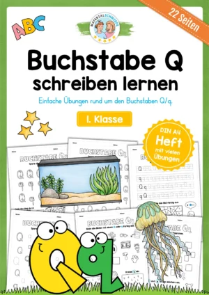 Buchstabe Q / q (22 Arbeitsblätter & Übungen)