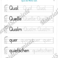 Materialpaket: Buchstabe Q/q schreiben lernen (Vorschau 04)