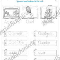 Materialpaket: Buchstabe Q/q schreiben lernen (Vorschau 06)