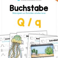 Materialpaket: Buchstabe Q/q schreiben lernen