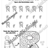 Arbeitsheft: Buchstabe R/r schreiben lernen (25 Seiten) - Arbeitsblatt 03