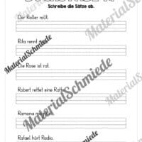 Arbeitsheft: Buchstabe R/r schreiben lernen (25 Seiten) - Arbeitsblatt 09