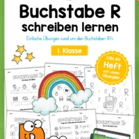 Arbeitsheft: Buchstabe R/r schreiben lernen (25 Seiten)