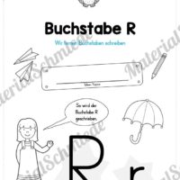 Materialpaket: Buchstabe R/r schreiben lernen (Vorschau 01)